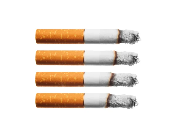 Conjunto de cigarros queimados — Fotografia de Stock