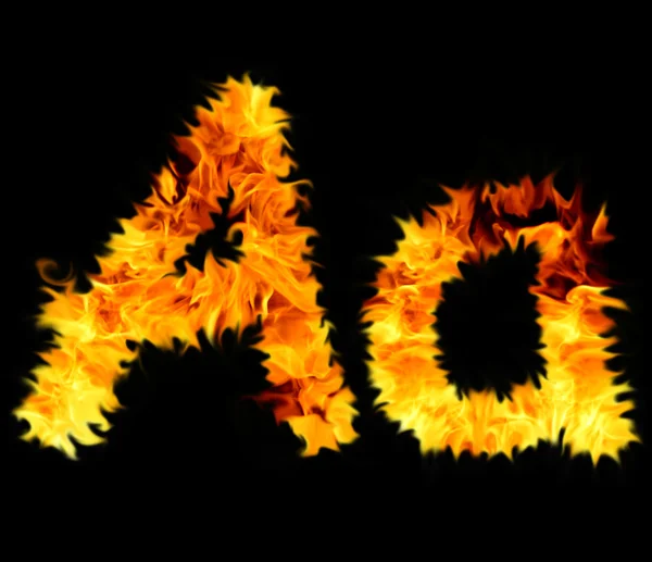 Flame symbol a — Stock Photo, Image
