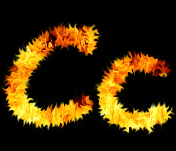 Flame symbol c — Stock Photo, Image
