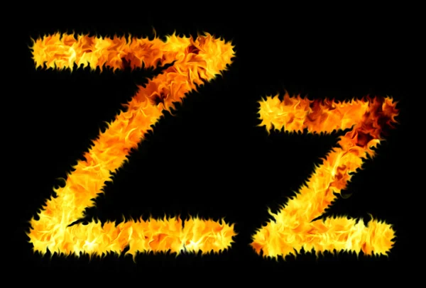 Símbolo de chama z — Fotografia de Stock
