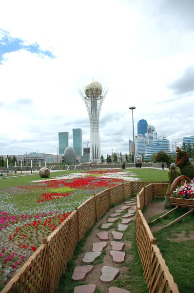 La Piazza centrale della città di Astana — Foto Stock