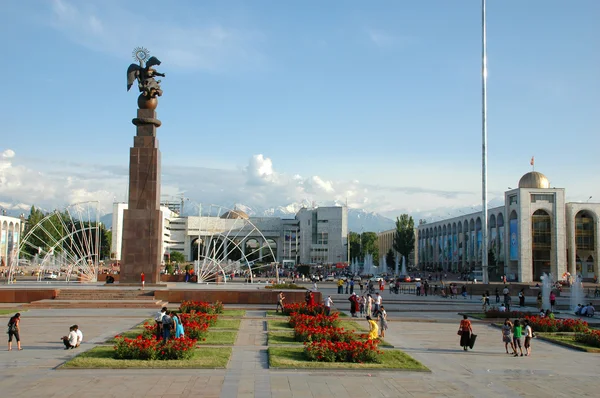 La plaza principal de la capital — Foto de Stock