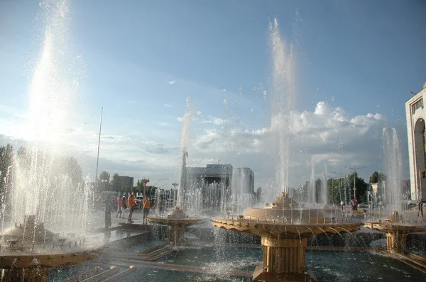 Group of fountains — Stock Photo, Image