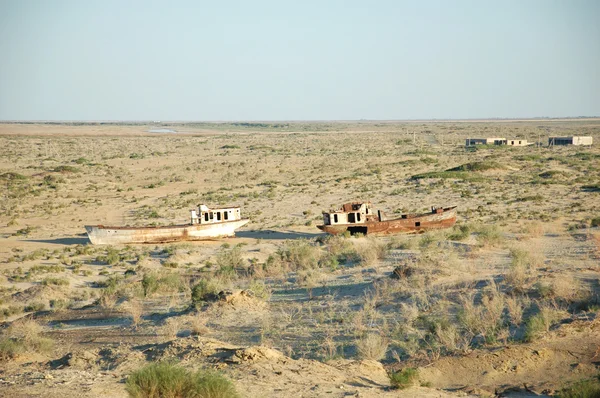 Statki w pustyni — Zdjęcie stockowe