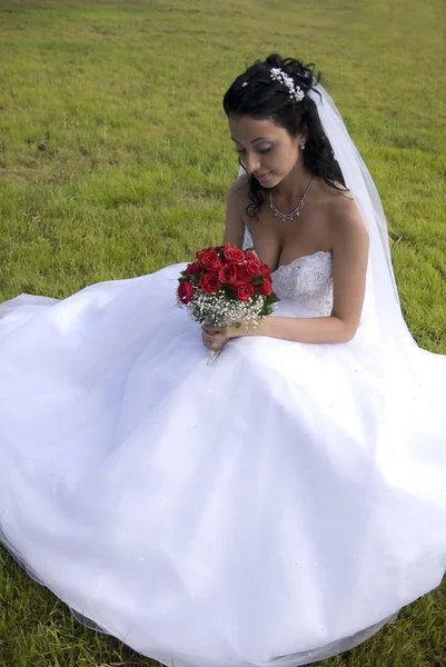 Sozinha noiva — Fotografia de Stock