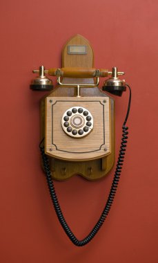 ahşap retro cep telefonu