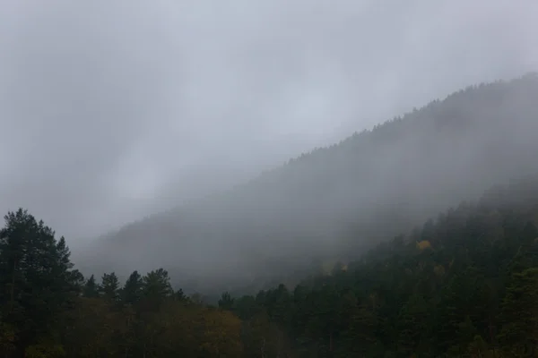 Mlha v horách — Stock fotografie