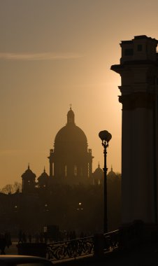 Silhouettes of St.-Petersburg clipart