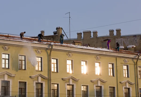 stock image Work on a roof