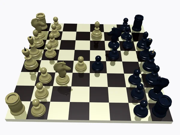 Schachbeginn — Stockfoto