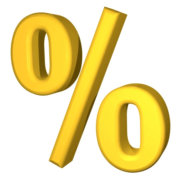 3d percent — Stock Photo, Image