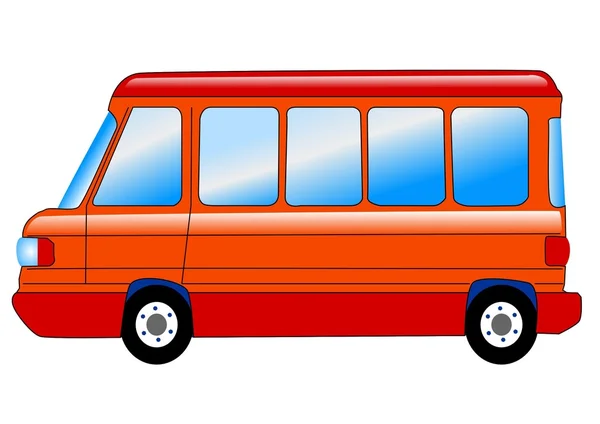 Mini-bus — Vector de stock