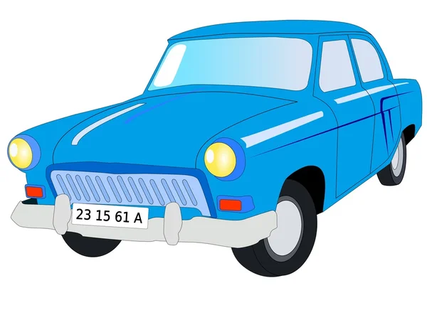 Volga coche soviético — Vector de stock