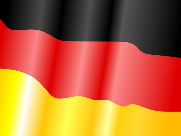 Waving flag of Germany — Stock Vector