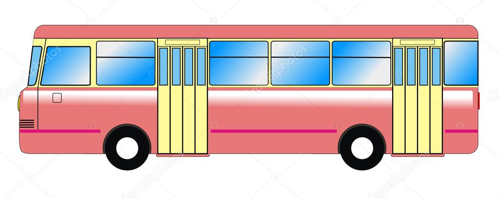 Old bus Stock Vector Image by ©Perysty #1305945