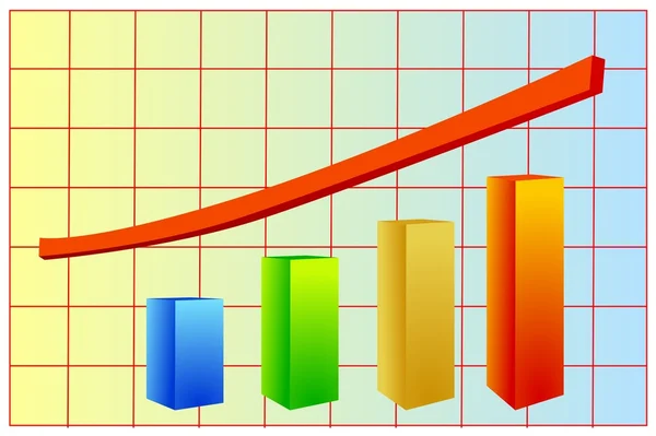 Növekedési ábra — Stock Vector