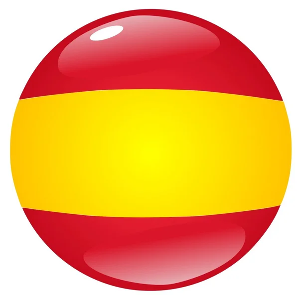 Button Spain — Stock Vector
