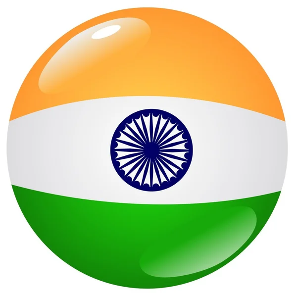 Κουμπί Ινδία — Διανυσματικό Αρχείο