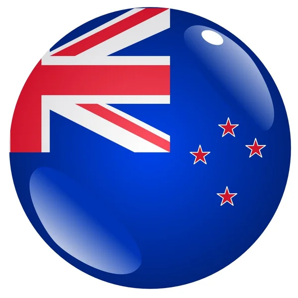 Pulsante Nuova Zelanda — Vettoriale Stock