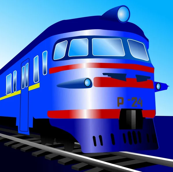 Electric train — Stock Vector