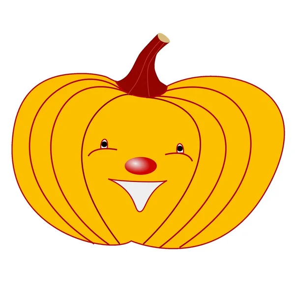 Smiling pumpkin — Stock Vector