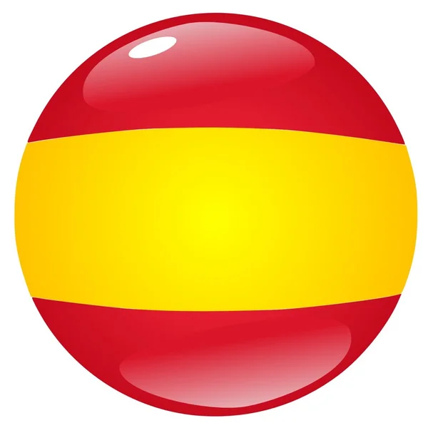 Tlačítko Španělsko — Stockový vektor