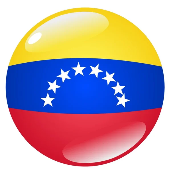 按钮委内瑞拉 — 图库矢量图片