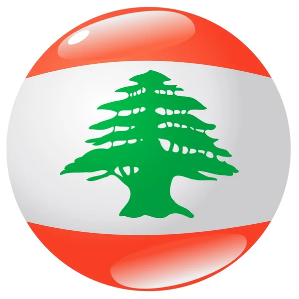 Кнопка Ліван — стоковий вектор
