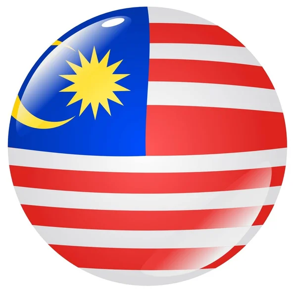 Schaltfläche Malaysia — Stockvektor