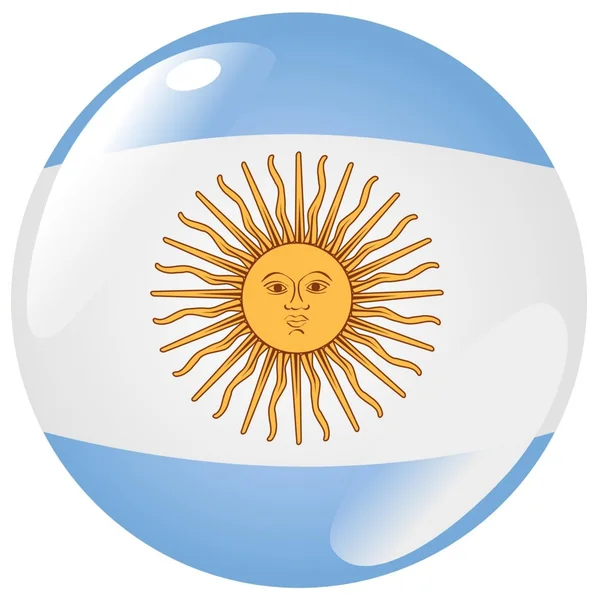 Pulsante Argentina — Vettoriale Stock