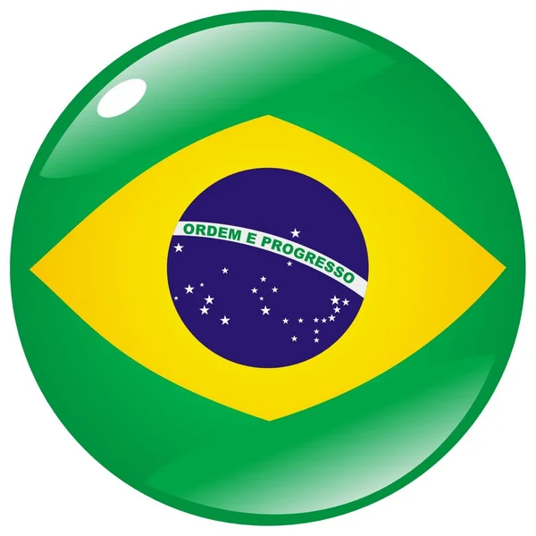 Botão Brasil —  Vetores de Stock