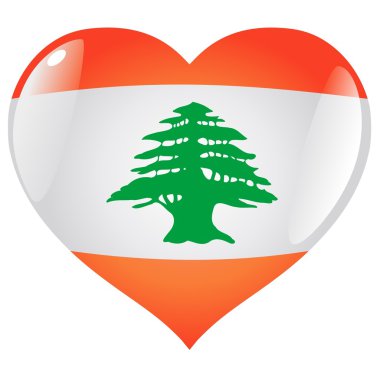 Lebanon in heart clipart