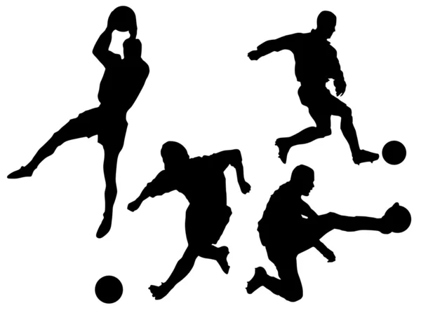 Piłkarze — Wektor stockowy