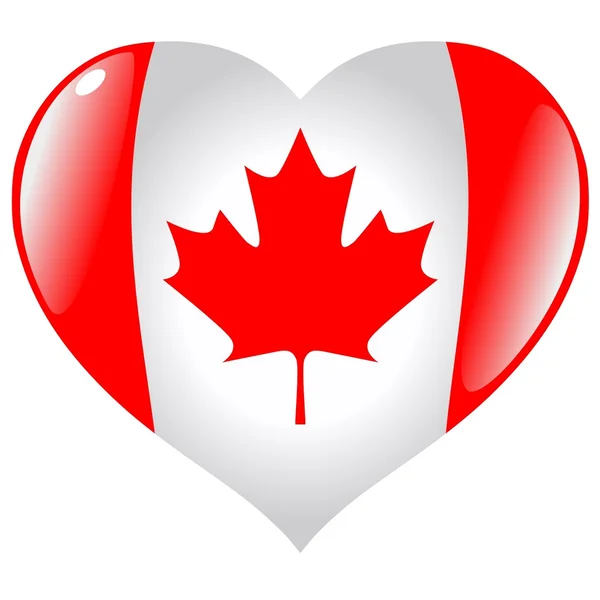 Канада в серце — стоковий вектор