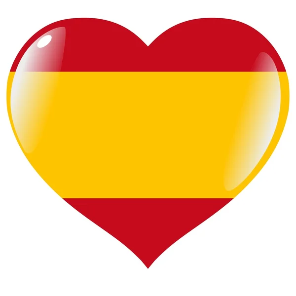 España de corazón — Vector de stock