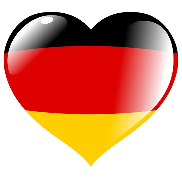 Germania nel cuore — Vettoriale Stock