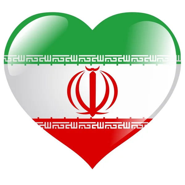 Iran i hjertet – stockvektor