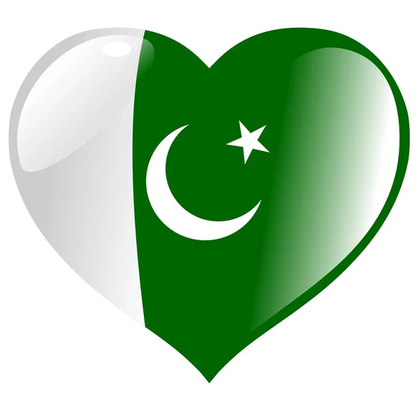 Il Pakistan nel cuore — Vettoriale Stock