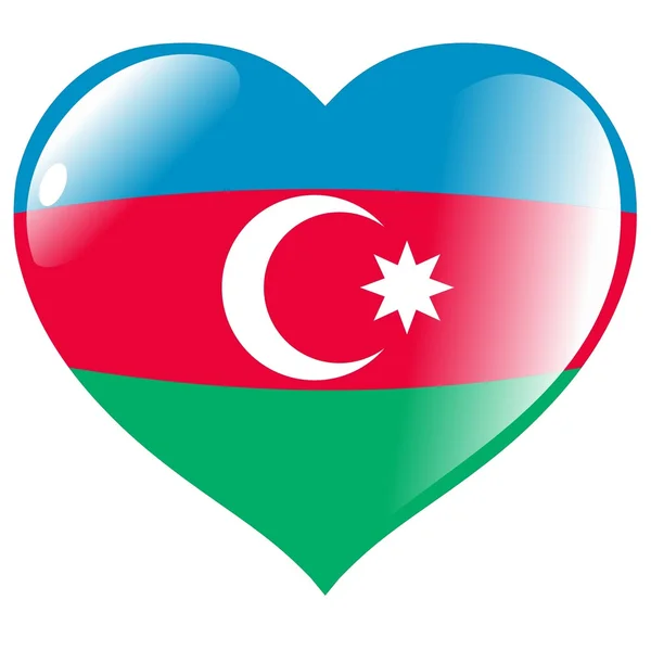 Azerbaijan in heart — Stock Vector