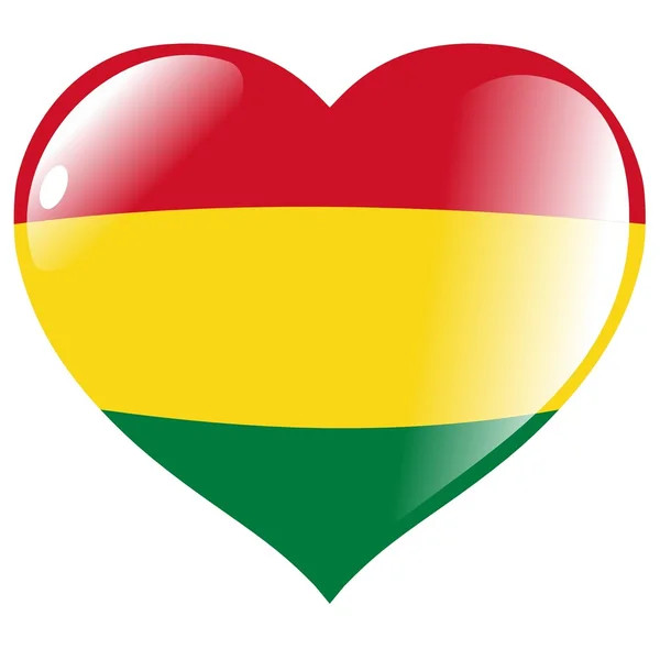 Bolivia i hjärtat — Stock vektor