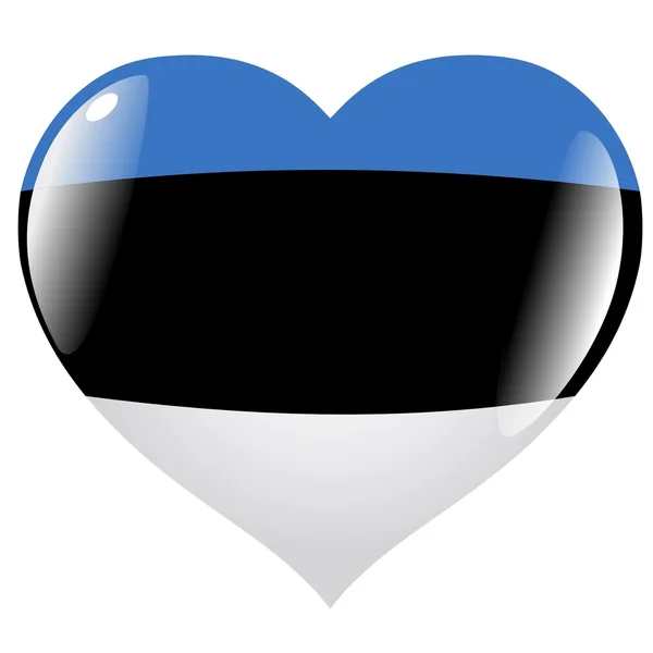 Estland in hart — Stockvector