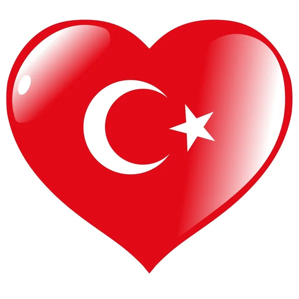 Turcja w sercu — Wektor stockowy