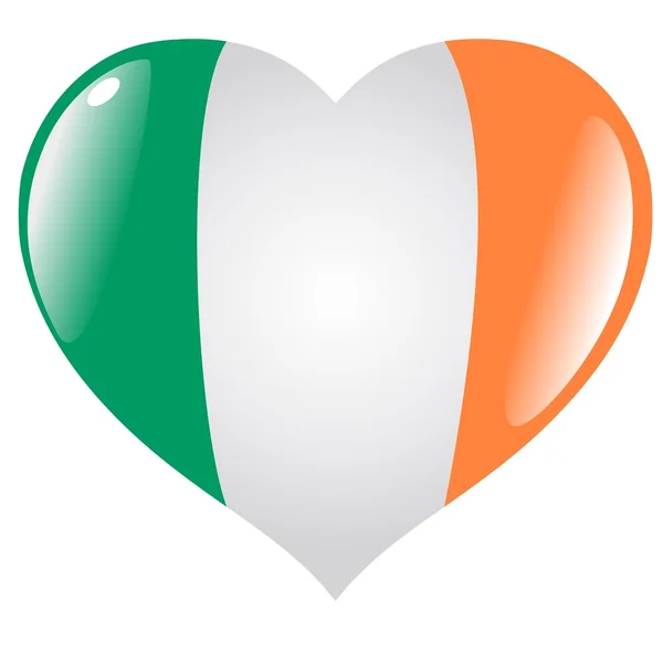 Kalp İrlanda — Stok Vektör