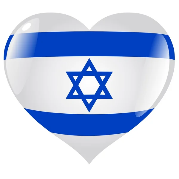 İsrail kalbinde — Stok Vektör