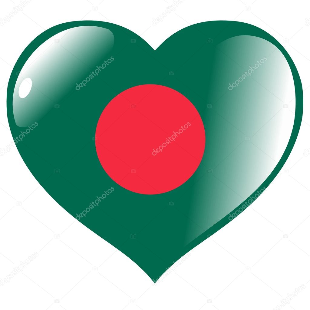Bangladesh in heart Stock Vector Image by ©Perysty #1386543