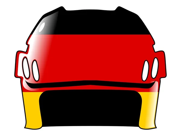 Hockey helmet in colors of Germany — Stock Vector