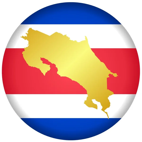 Bouton Costa Rica — Image vectorielle