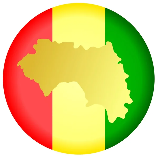Bouton Guinée — Image vectorielle