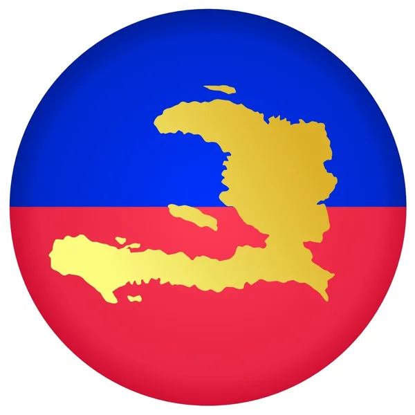 Botón Haití — Vector de stock