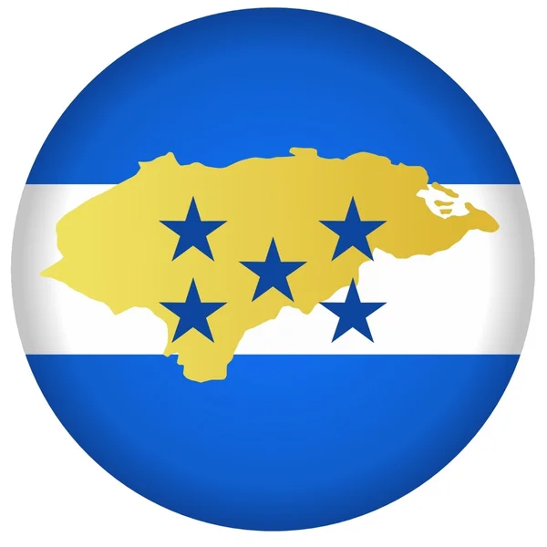 Pulsante Honduras — Vettoriale Stock